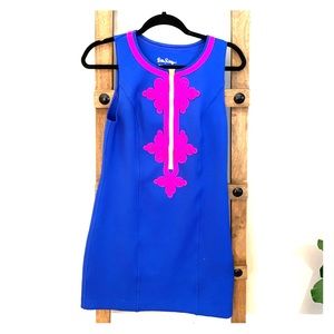 Lily Pulitzer neoprene shift dress size small